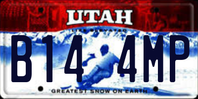 UT license plate B144MP