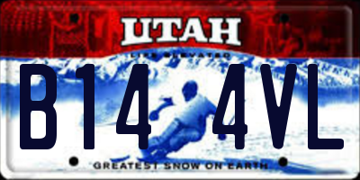 UT license plate B144VL