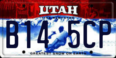 UT license plate B145CP
