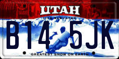 UT license plate B145JK