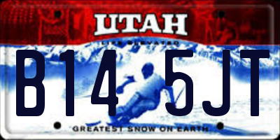 UT license plate B145JT