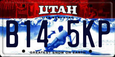 UT license plate B145KP