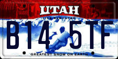 UT license plate B145TF