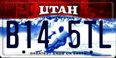 UT license plate B145TL