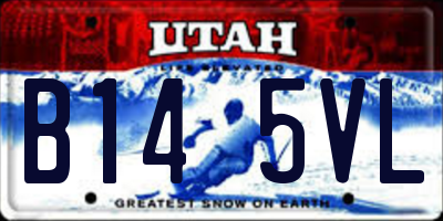 UT license plate B145VL
