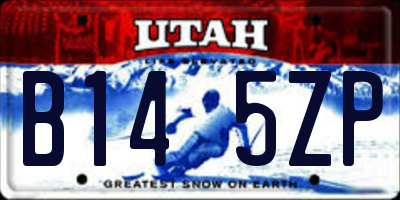 UT license plate B145ZP