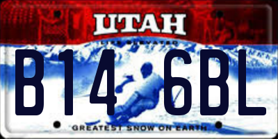 UT license plate B146BL