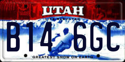UT license plate B146GC