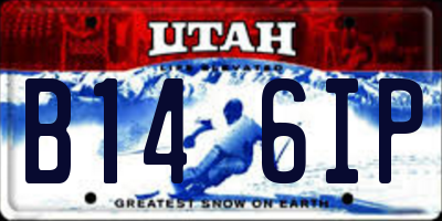UT license plate B146IP