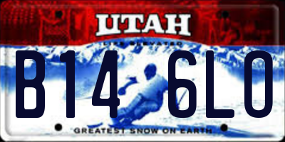 UT license plate B146LO