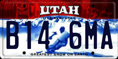 UT license plate B146MA