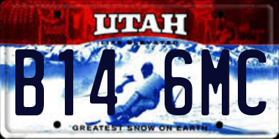 UT license plate B146MC