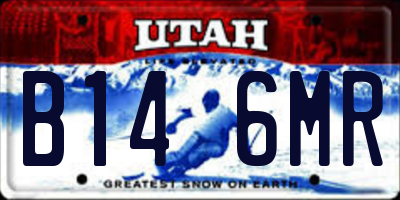 UT license plate B146MR
