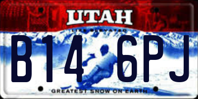 UT license plate B146PJ