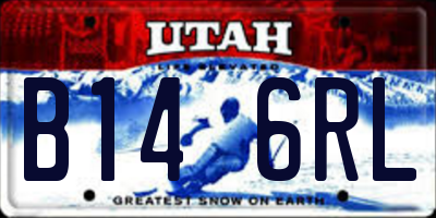 UT license plate B146RL