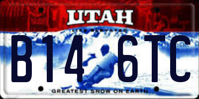UT license plate B146TC