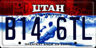 UT license plate B146TL