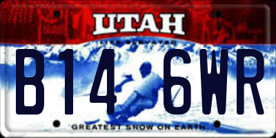UT license plate B146WR