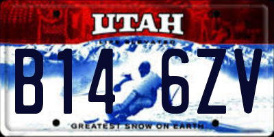 UT license plate B146ZV
