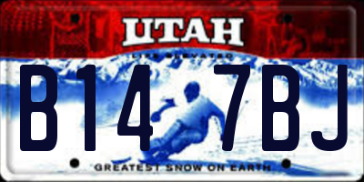 UT license plate B147BJ