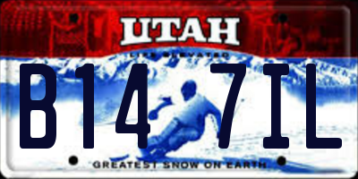 UT license plate B147IL