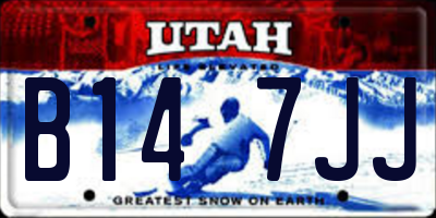 UT license plate B147JJ