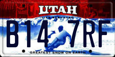 UT license plate B147RF