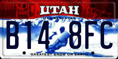 UT license plate B148FC