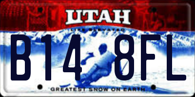 UT license plate B148FL