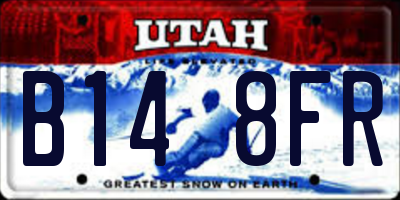 UT license plate B148FR