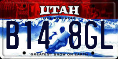 UT license plate B148GL