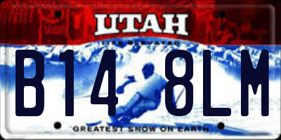 UT license plate B148LM