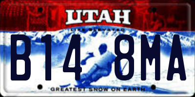 UT license plate B148MA