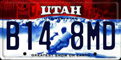 UT license plate B148MD