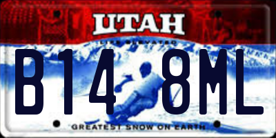 UT license plate B148ML