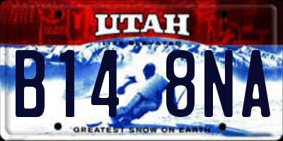 UT license plate B148NA