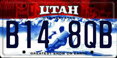 UT license plate B148QB