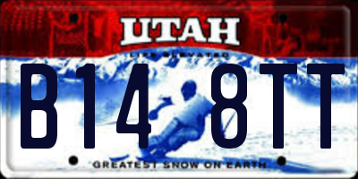 UT license plate B148TT