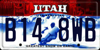 UT license plate B148WB