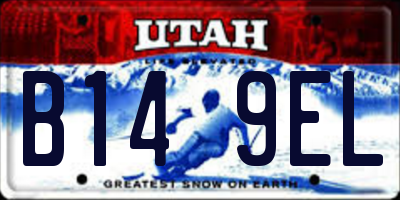 UT license plate B149EL