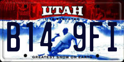 UT license plate B149FI