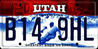 UT license plate B149HL
