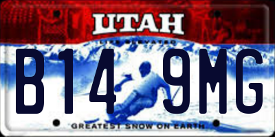 UT license plate B149MG