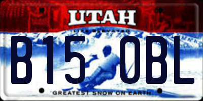 UT license plate B150BL