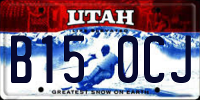 UT license plate B150CJ