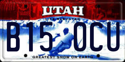 UT license plate B150CU