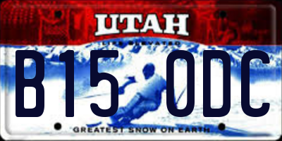 UT license plate B150DC