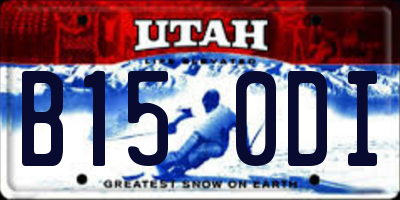 UT license plate B150DI