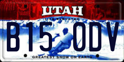 UT license plate B150DV