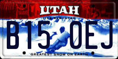 UT license plate B150EJ